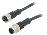Cablu Senzori Automatizări 8 Pin M12-M12 1m