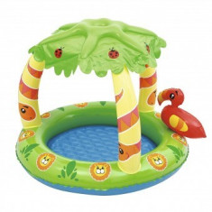 Piscina gonflabila, Bestway Friendly Jungle, parasolar si podea gonflabila, 99x91x71 cm