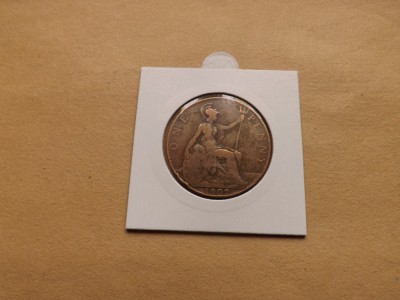 Marea Britanie / Anglia 1 ( One ) Penny 1909 - Edward VII ( Tiraj redus ) foto