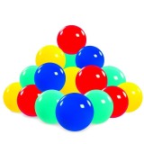 Set 200 Mingiute Multicolore Plastic 7cm, Piscina Bile, Joaca Copii 10+ Luni
