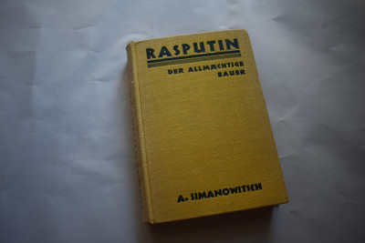 Aron Simanowitsch - Rasputin der allmachtige Bauer 1928 Simanovich Simanovitch foto