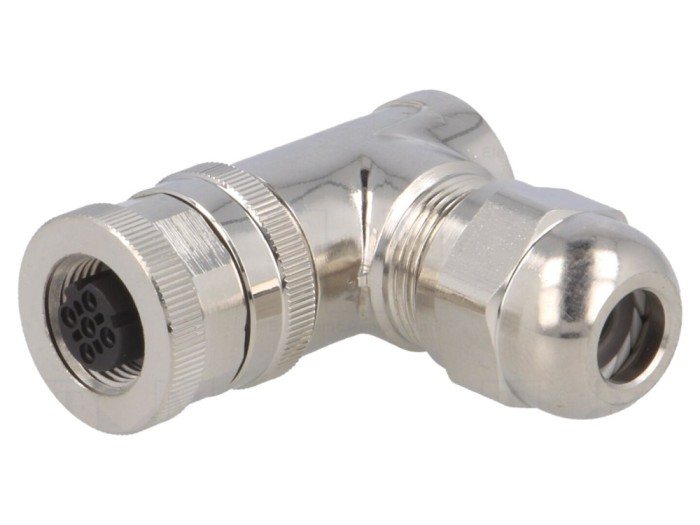 Conector M12 mamă 4 pini IP67