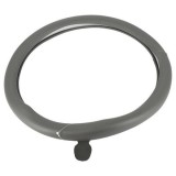 Husa Volan Auto Gri Imitatie Piele Marime M 37-39cm ALM