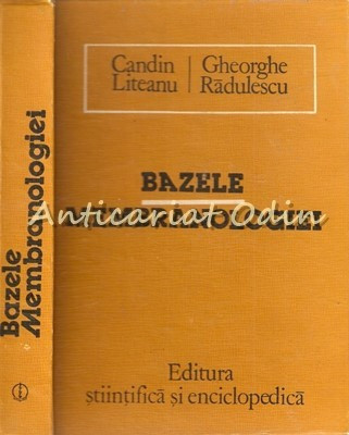 Bazele Membranologiei - Candin Liteanu, Gheorghe Radulescu foto