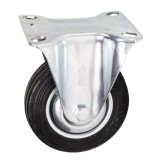 Roata fixa Detoolz din cauciuc 75x22 mm, pentru carucioare si mobilier