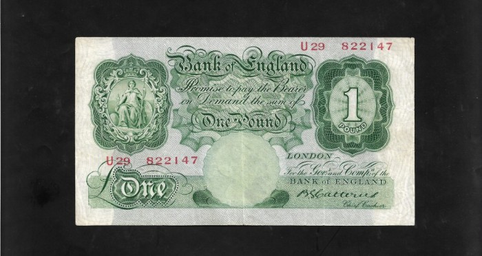 Marea Britanie - ONE POUND 1930 - Catterns