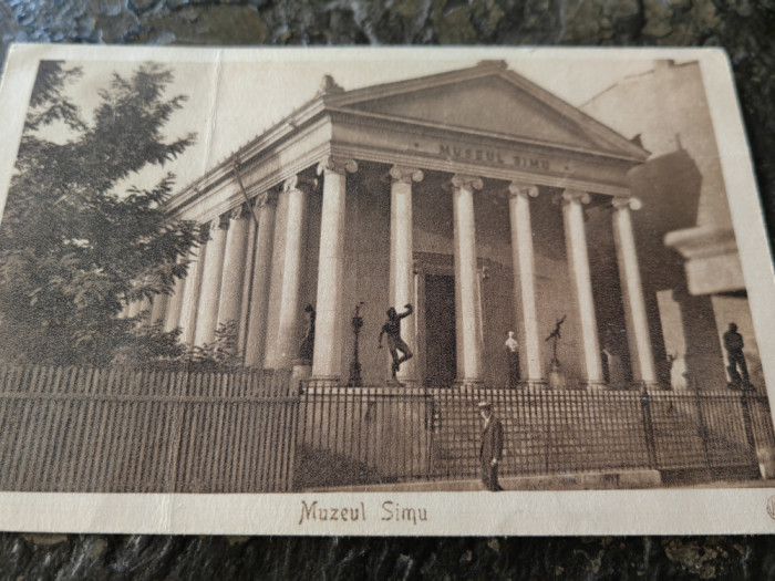 Carte postala Bucuresti, Muzeul Simu, necirculata, cca 1920