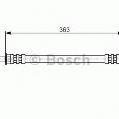 Conducta / cablu frana VW LT II platou / sasiu (2DC, 2DF, 2DG, 2DL, 2DM) (1996 - 2006) BOSCH 1 987 476 295