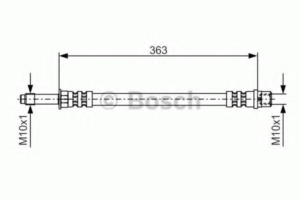 Conducta / cablu frana MERCEDES SPRINTER 4-t platou / sasiu (904) (1996 - 2006) BOSCH 1 987 476 295