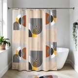 Perdea Duș 180X180 Cm Design Geometric &ndash; Trendy