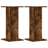 Suporturi de difuzoare 2 buc. stejar fumuriu 30x30x60 cm lemn