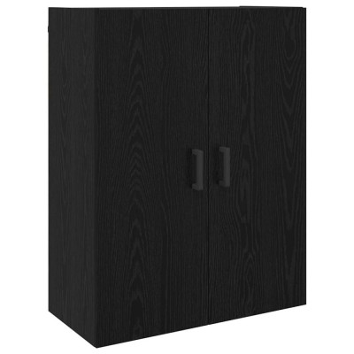 vidaXL Bufet 2 pcs Stejar negru 69.5 x 34 x 180 cm Lemn compozit foto
