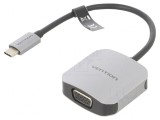 Adaptor D-Sub 15pin USB C 0.15m Negru Gri, Vention