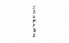 Sticker decorativ Text Japonez Courage, Negru, 85 cm, 3497ST foto