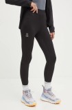 Hagl&ouml;fs leggins sport Betula femei, culoarea negru, neted, 605317