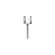 Papuc reazem tip &amp;quot;u&amp;quot; cu picior pentru lemn 101x100x60x4 mm / 16x200 mm (j-csb-101), DSH 163067 foto