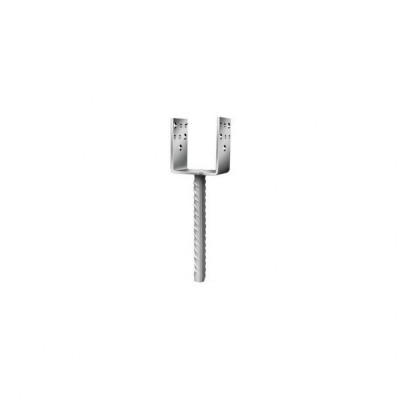 Papuc reazem tip &amp;quot;u&amp;quot; cu picior pentru lemn 101x100x60x4 mm / 16x200 mm (j-csb-101), DSH 163067 foto