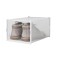Set 3 cutii depozitare incaltaminte, semitransparente, 35 x 25 x 19.2 cm