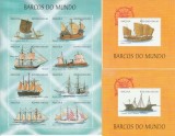 ANGOLA 1999 TRANSPORT MARITIM CORABII VAPOARE, Nestampilat