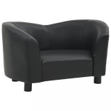 Cumpara ieftin Canapea pentru caini, negru, 67x41x39 cm, piele ecologica