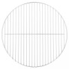 Grill rotund inox 44.5cm vidaXL - Gratar portabil universal carbune/vatra foc - Durabil, usor de curatat
