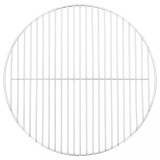 Grill rotund inox 44.5cm vidaXL - Gratar portabil universal carbune/vatra foc - Durabil, usor de curatat