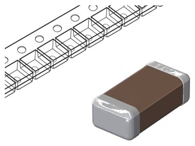Condensator Ceramic MLCC 100nF 50V C0G (NP0) &amp;plusmn;1% SMD 1206 pentru Circuit Integrat foto