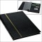Clasor pentru timbre, format de carte 170 x 225 mm, 8 file 16 pagini negre - Negru