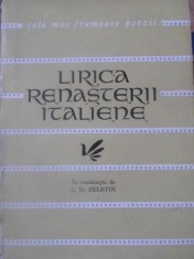 LIRICA RENASTERII ITALIENE-Colectiv de autori-284644