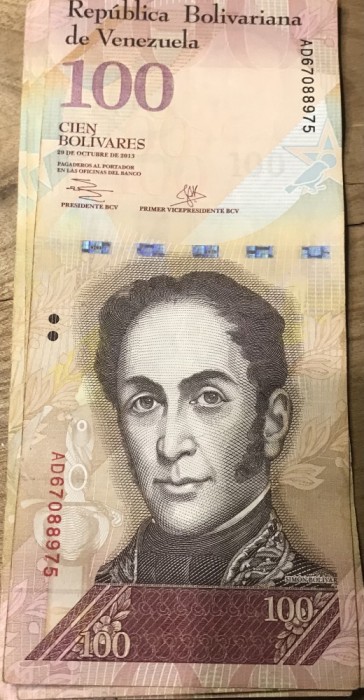 (ORIX) Venezuela 100 bolivares 2013 (tip 1)
