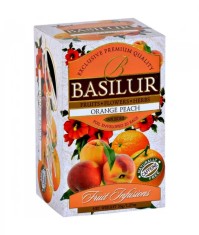 Basilur Orange Peach Ceai fructe 20 plicuri foto