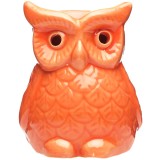 Bufnita suport lumanari si uleiuri esentiale, difuzor aromaterapie din ceramica, HEM, culoare portocaliu