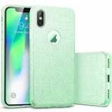 Husa Apple iPhone XR Sclipici Verde Silicon