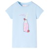 Tricou pentru copii, albastru pal, 92, vidaXL
