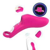 Vibrator Finger Omg Remote Red