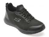 Cumpara ieftin Pantofi sport SKECHERS negri, SQUAD SR, din material textil