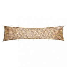 vidaXL Plasă de camuflaj cu geantă de depozitare, nisipiu, 809x207 cm