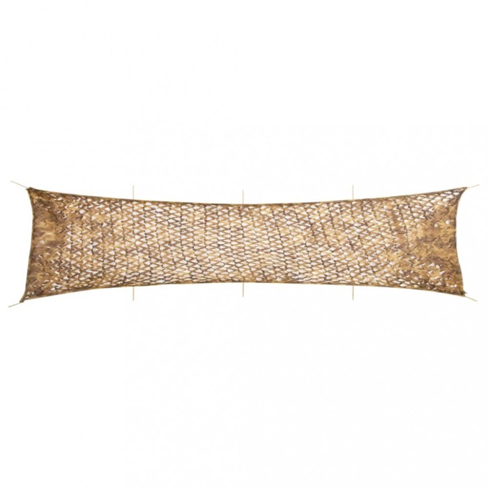 vidaXL Plasă de camuflaj cu geantă de depozitare, nisipiu, 809x207 cm 4008250