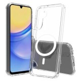 Husa pentru samsung galaxy a15 4g, atasare magnetica, magsafe, clear