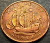 Moneda HALF PENNY - Marea Britanie/ ANGLIA, anul 1944 *cod 281, Europa