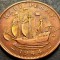 Moneda HALF PENNY - Marea Britanie/ ANGLIA, anul 1944 *cod 281