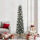 VidaXL Brad de Crăciun artificial cu 300 LED Verde 58 x 58 x 210 cm 3395955