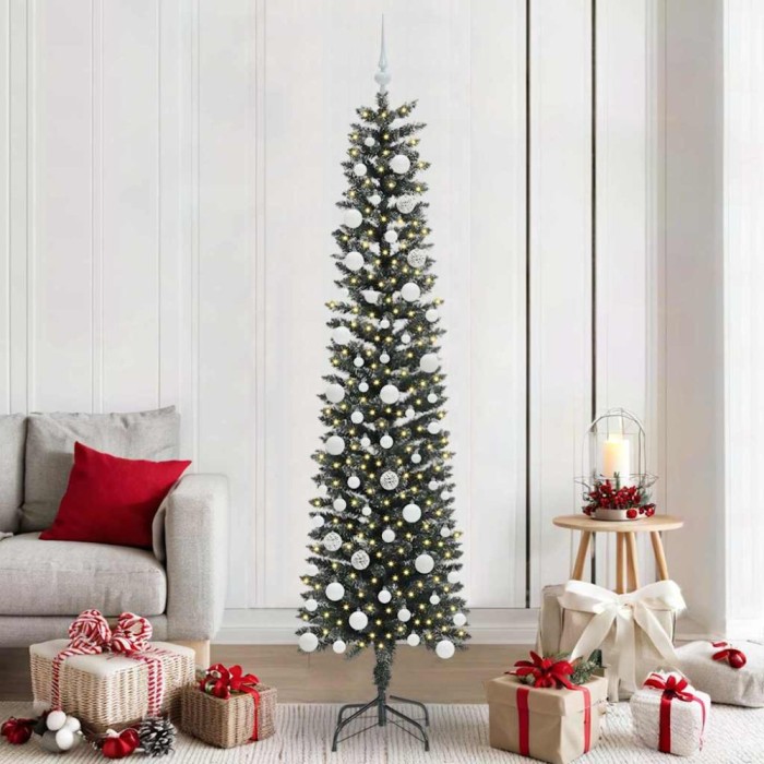 vidaXL Brad de Crăciun artificial cu 300 LED Verde 58 x 58 x 210 cm 3395955