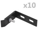 Cumpara ieftin Conector de colt de perete, 10 seturi, antracit