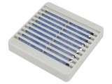 Protecție Plastic 80x80mm cu Filtru Gri și Șurub