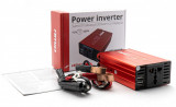 Invertor Convertor De Tensiune Amio 12V/220V 300W/600W 2xUSB PI03 02470, General