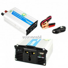 Invertor Auto 12V la 220V 1000W Chaomin cu USB Clesti Priza 220V si 12V foto