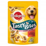 Recompense pentru Caini PEDIGREE Tasty Bites, Feliute Gumate, 155g, Mancare pentru Catei, Feliute de Carne pentru Catei, Recompense din Carne pentru C