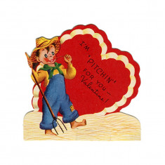 Sticker decorativ Retro Valentine's Day, Multicolor, 54 cm, 6018ST