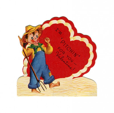 Sticker decorativ Retro Valentine&amp;#039;s Day, Multicolor, 54 cm, 6018ST foto